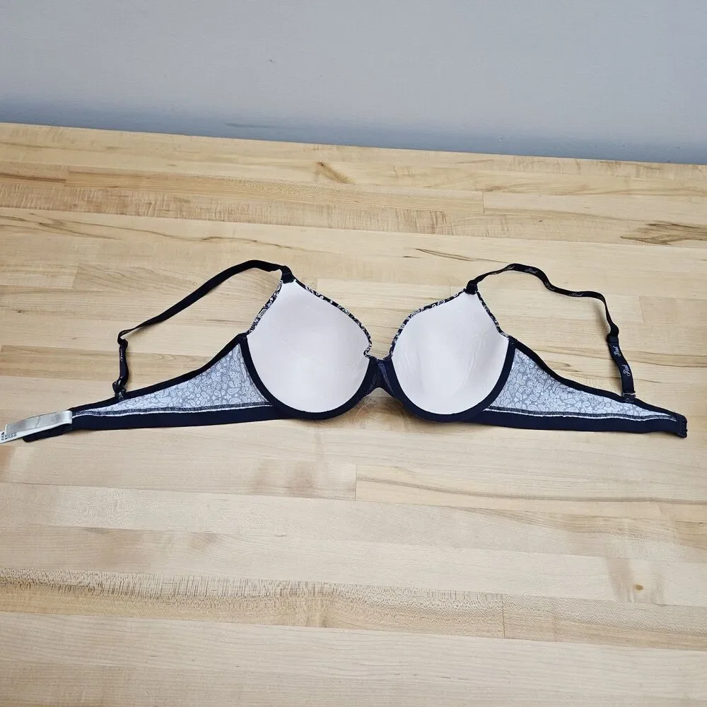 Victoria’s Secret 40B Wear Everywhere Padded Push Up Bra Bandana Print Underwire - Picture 5 of 5